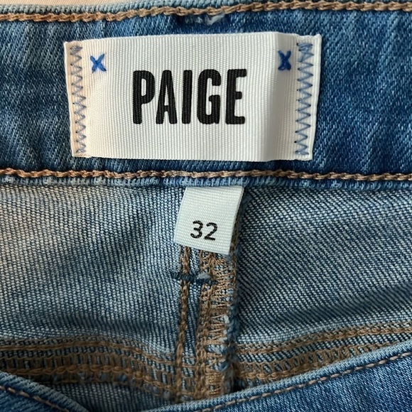 PAIGE Genevieve Modern High Rise Flare Jeans in Golden Years Size 32 NWT! - Picture 5 of 16